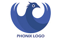 Blue phoenix logo