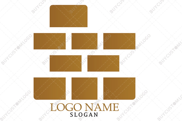 sand golden brick wall logo