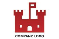 pixelated screaming castle logo