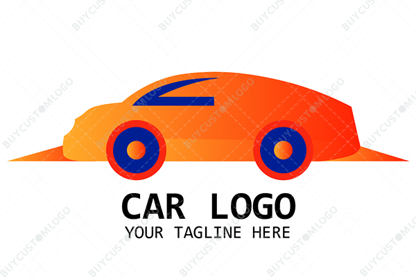 orange cartoonish car logo
