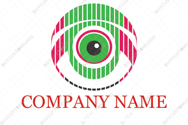 Shutter eyeball lens logo