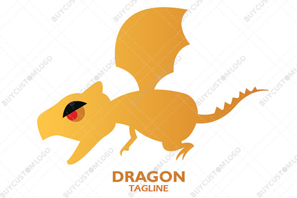 angry baby dragon logo