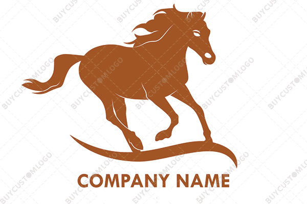 the running mud horse logo