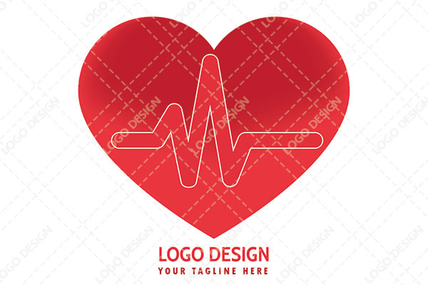 A Heart and within it Vital Sign Logo