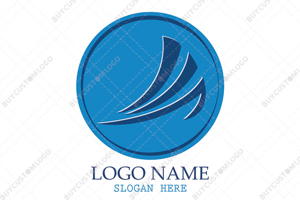 abstract wing in a seal logo