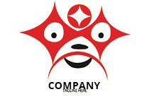 young superhero mascot logo
