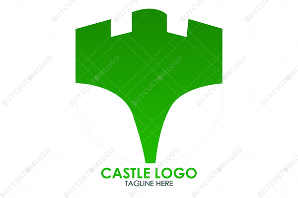 crown castle turret green shield logo
