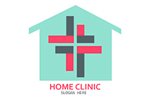 hut and medical cross logo