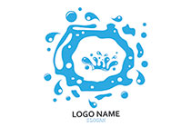crown in a water body logo