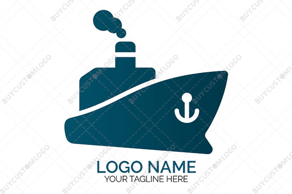 blue navy cap funnel ship logo