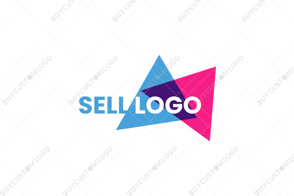 abstract triangles logo