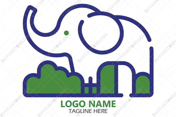 garden and sky elephant logo