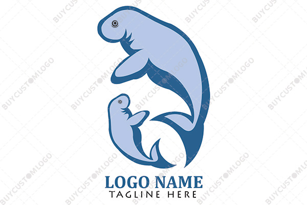 seal mum and pup logo