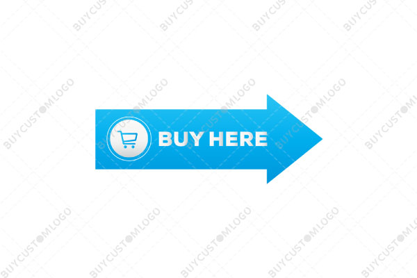 broad direction arrow with shopping cart BUY HERE button