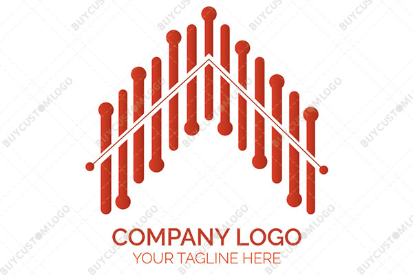 red circuit lines hut logo