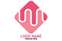 pink divided squircle logo
