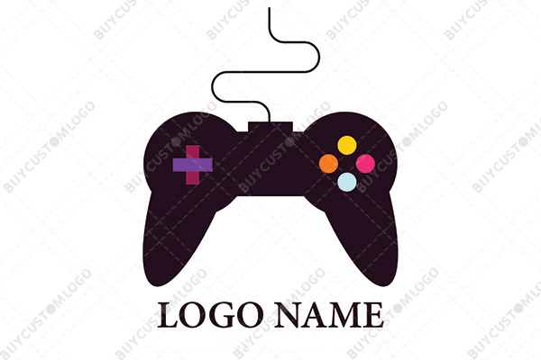 colourful gaming controller logo