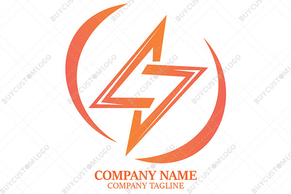 bolt and crescent moons logo