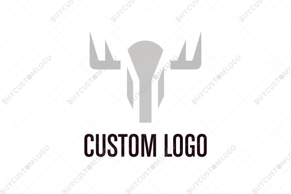 geometric style abstract moose logo