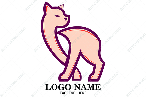 the ferocious caracal cat logo