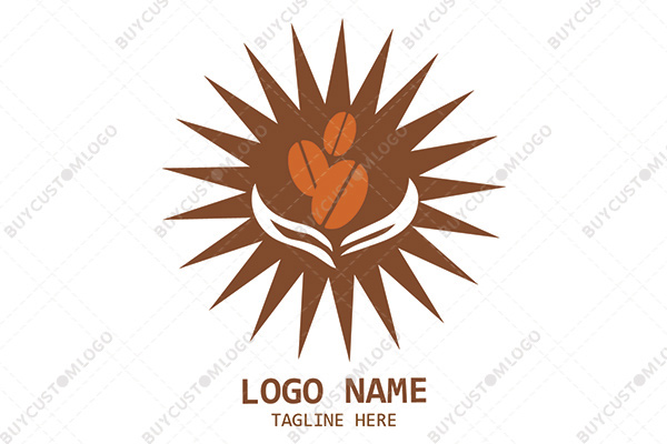 prickly coffee beans monster logo