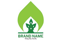 the leaves mascot logo
