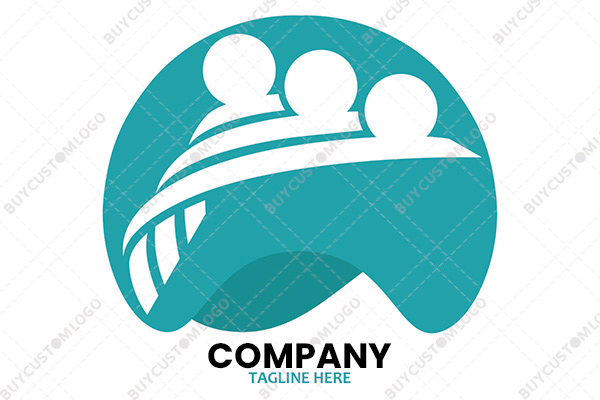 abstract person community logo