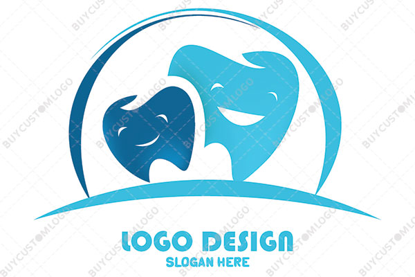 happy blue tooths under the sky logo