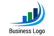 bars on an abstract graph logo