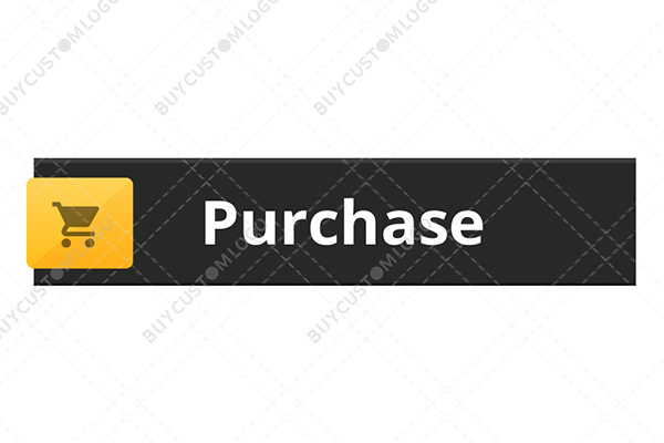 black, yellow and brown solid purchase button