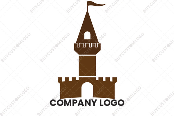 dark fantasy castle logo