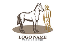polo sports player and a horse logo