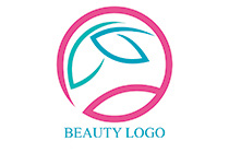 leaves linework seal logo