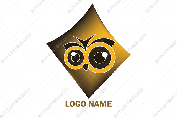 Excited owl logo