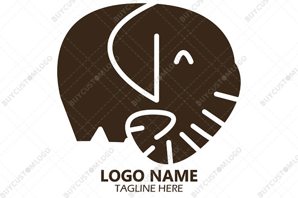 elephant seal dark brown logo