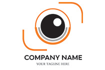 Orange camera logo design