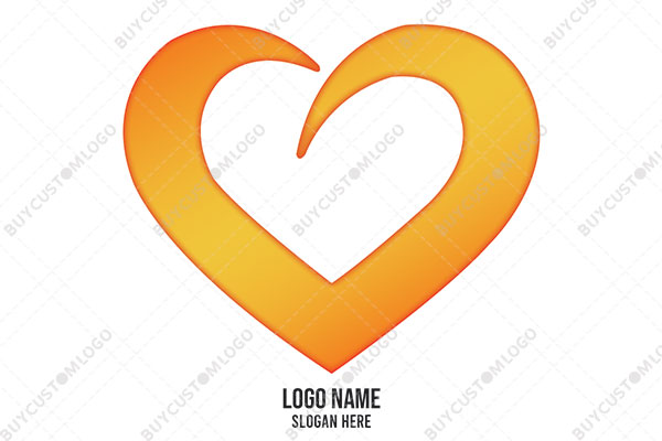 horns heart golden logo