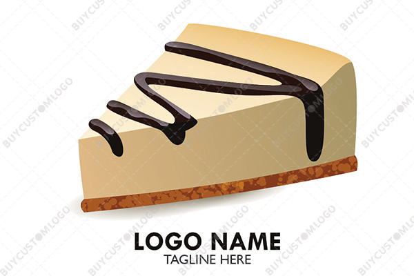 cheesecake with chocolate topping logo