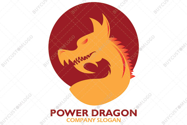 angry chinese dragon logo