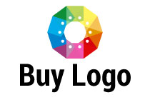 polygonal circle colour wheel logo