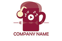 coffee cup music logo