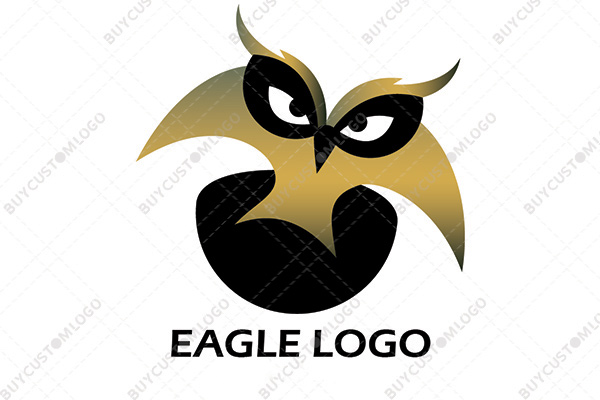 Determined golden eagle logo
