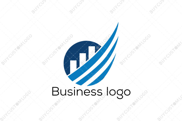 ship with funnels themed financial logo