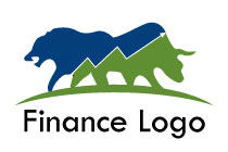 furious lion and charging bull logo