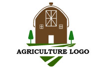 shocked farmhouse mascot logo