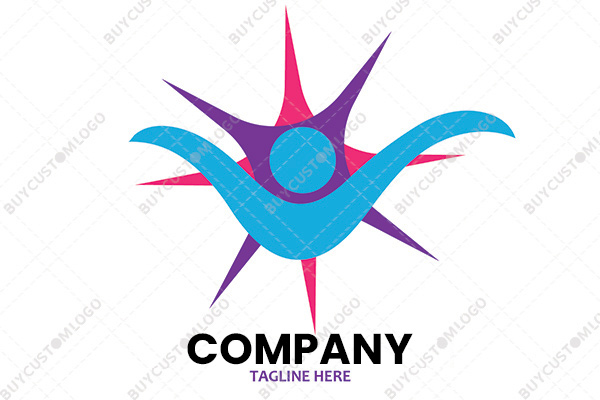 the motivated abstract person logo