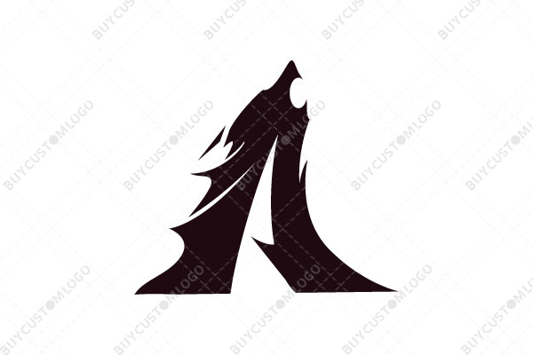 howling wolf flame logo