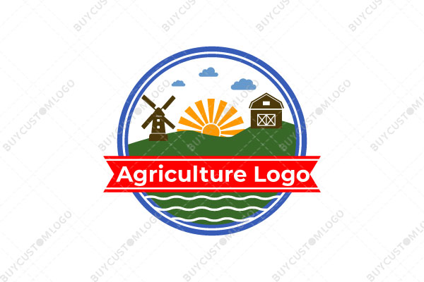 sunrise on a farm logo