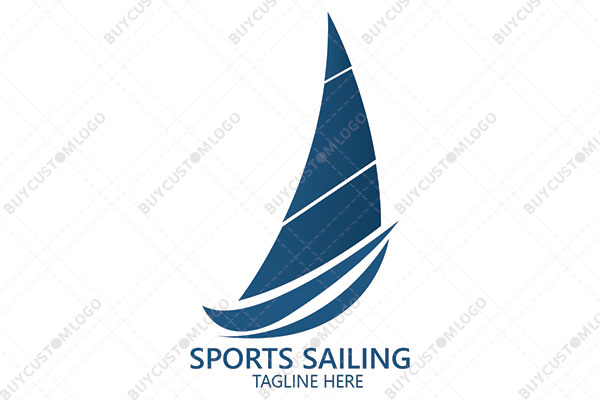 speeding sailboat logo