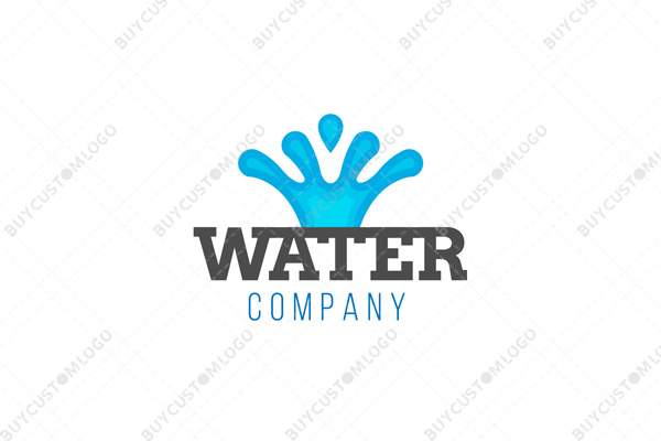 water splash crown logo